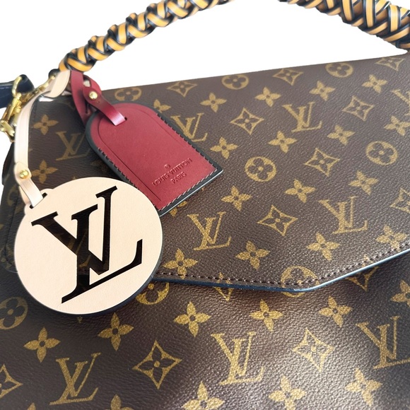 Authentic❤️Louis Vuitton Braided Handle Beaubourg Handbag Monogram Canvas MM - Picture 8 of 13
